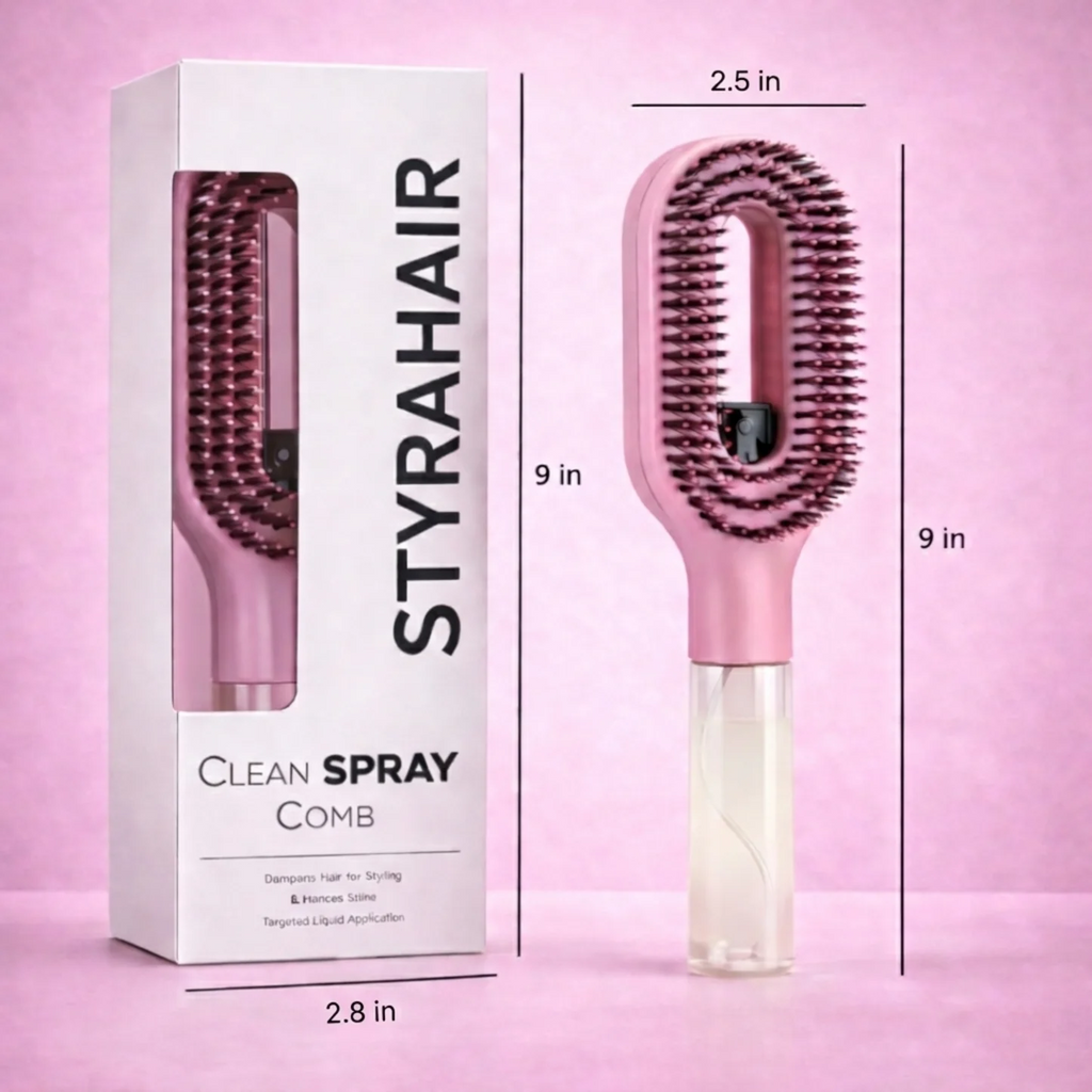 StyraHair™ 2-in-1 Spray Brush