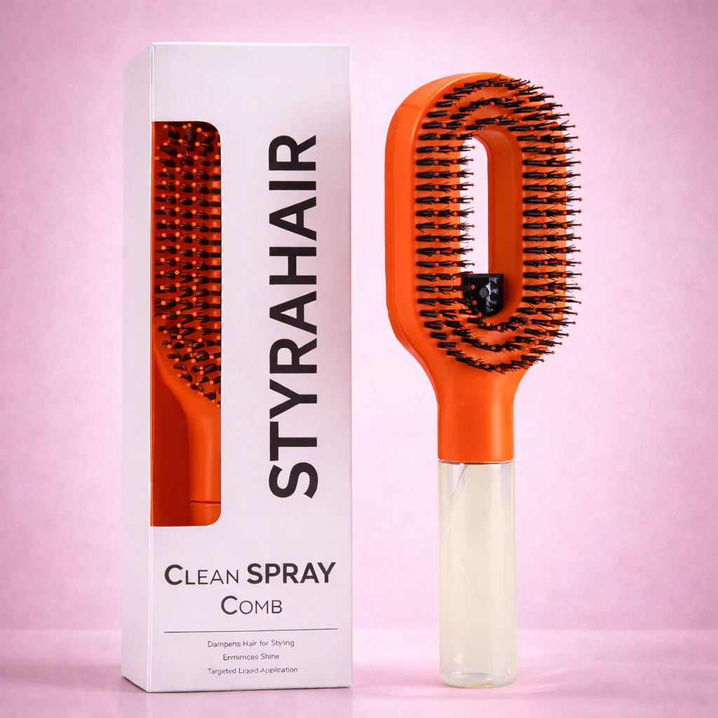 StyraHair™ 2-in-1 Spray Brush